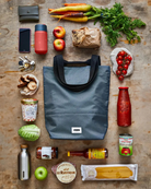 Black+Blum Insulated Tote Bag – szara torba termiczna na lunch i przekąski, zapinana na zamek, pojemna i elegancka