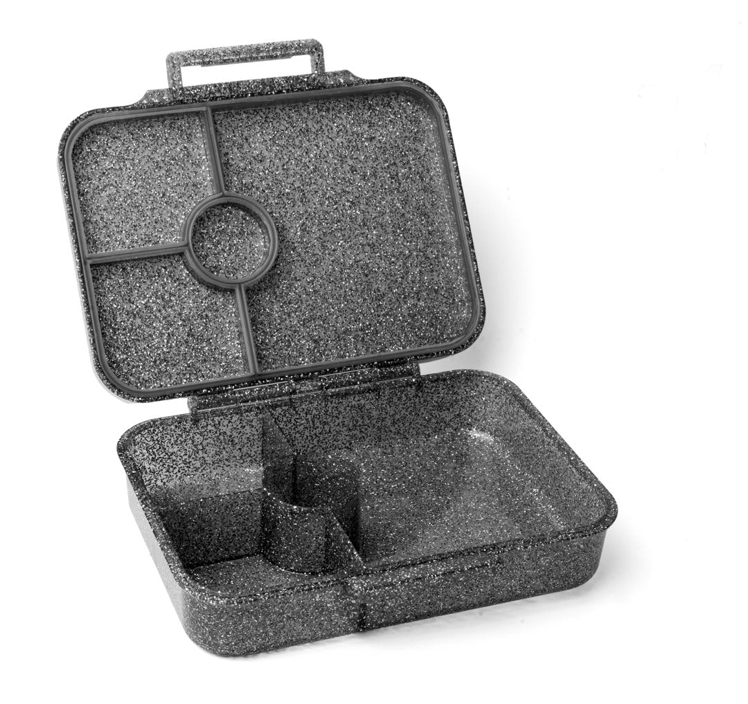 Lekkabox Glamour Black – szczelna błyszcząca śniadaniówka szkolna