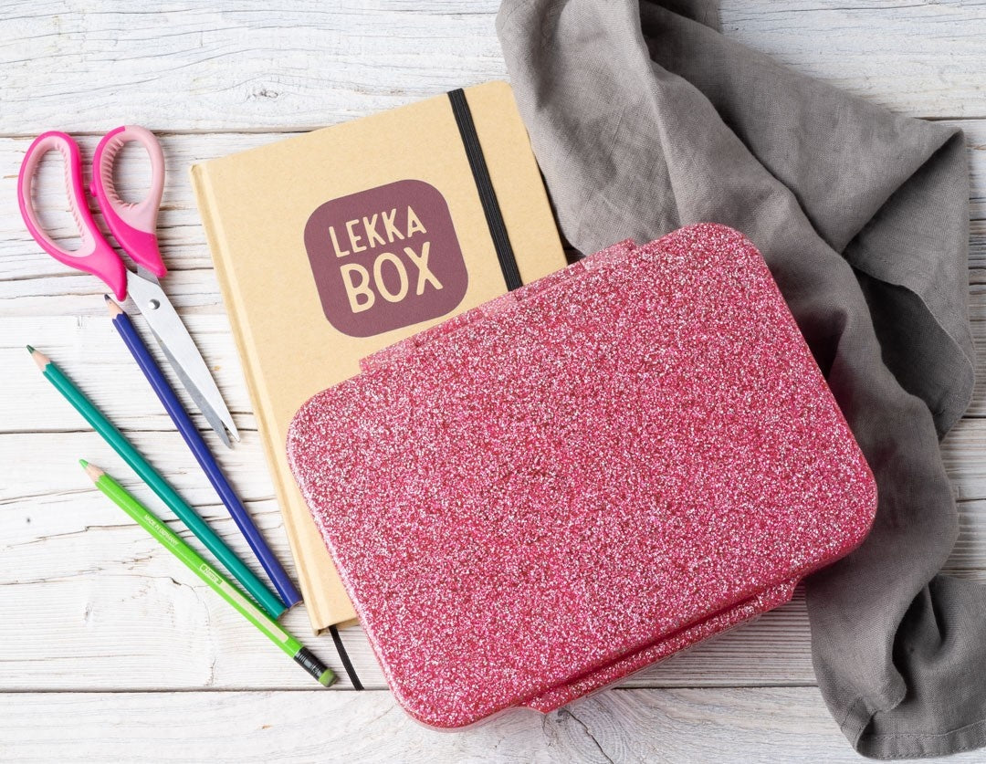 LekkaBox Glamour Pink – różowa śniadaniówka bento odporna na przeciekanie