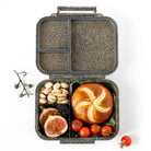 Lekkabox Glamour Snack Box Black – mały bento box z połyskującym brokatem