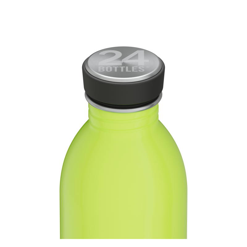 Butelka na wode 24bottles REactive 500 ml – lekka, zmienia kolor pod wpływem zimna, 100% szczelna, kolor: żółty/zielony