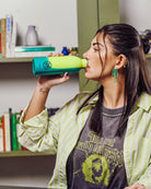 Butelka na wode 24bottles REactive 500 ml – lekka, zmienia kolor pod wpływem zimna, 100% szczelna, kolor: żółty/zielony