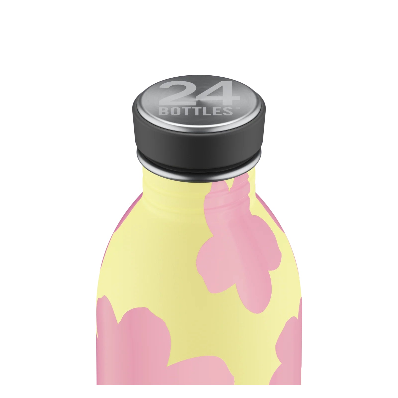 Urban Bottle Daydreaming Yellow 500 ml – lekka, szczelna butelka ze stali nierdzewnej, idealna na co dzień, kolor: żółty/różowy