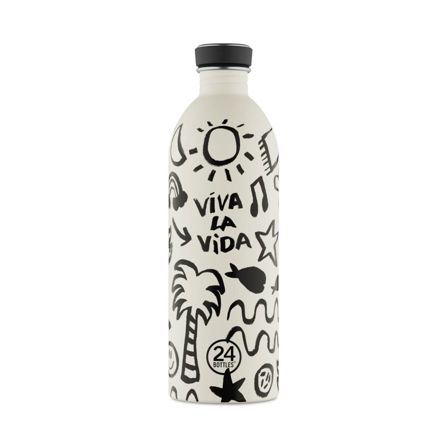 Kolorowa butelka stalowa 24Bottles Urban Bottle 500 ml Viva La Vida