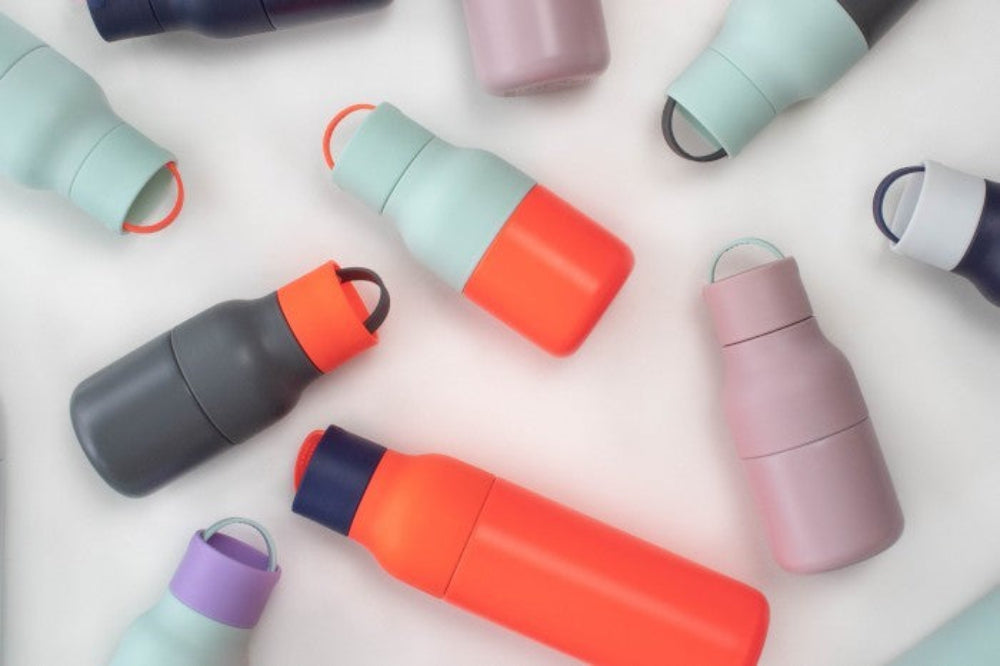 Lund London Active różowa butelka 250 ml ze stali nierdzewnej, szczelna i stylowa