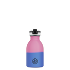 Kids Bottle REactive 250 ml – lekka butelka dla dzieci, zmienia kolor pod wpływem zimna, 100% szczelna, kolor: różowy/niebieski