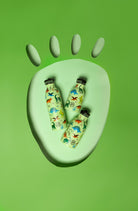 Butelka na wodę dla dzieci 24Bottles Jurassic Friends – bezpieczna, lekka i szczelna butelka wielorazowa z matowym wykończeniem, wzór: dinozaury