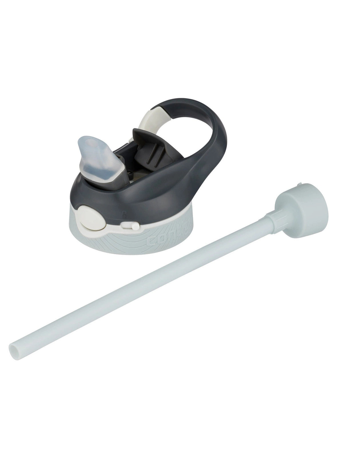 Contigo Ashland Sangria – butelka z recyklingu, ze słomką i ustnikiem AutoSpout®, szczelna i bezpieczna, kolor: szary