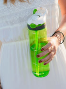 Contigo Ashland Citron – butelka z recyklingu, ze słomką i ustnikiem AutoSpout®, szczelna i bezpieczna, kolor: zielony