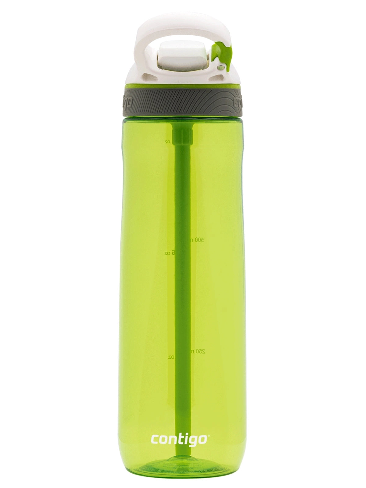 Contigo Ashland Citron – butelka z recyklingu, ze słomką i ustnikiem AutoSpout®, szczelna i bezpieczna, kolor: zielony