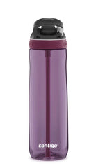 Contigo Ashland Passionfruit – butelka z recyklingu, ze słomką i ustnikiem AutoSpout®, szczelna i bezpieczna, kolor: fioletowy