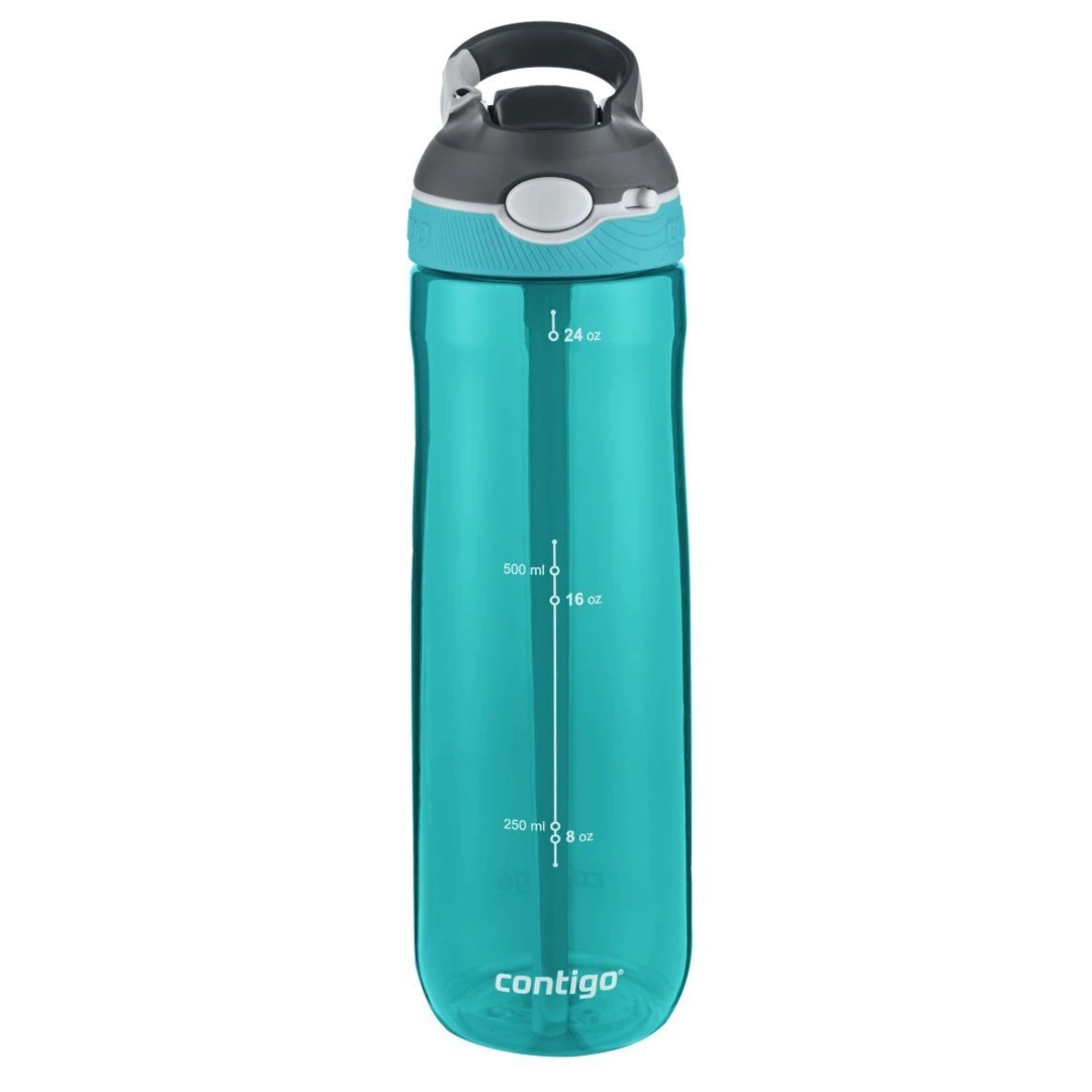 Contigo Ashland Scuba – butelka z recyklingu, ze słomką i ustnikiem AutoSpout®, szczelna i bezpieczna, kolor: turkusowy