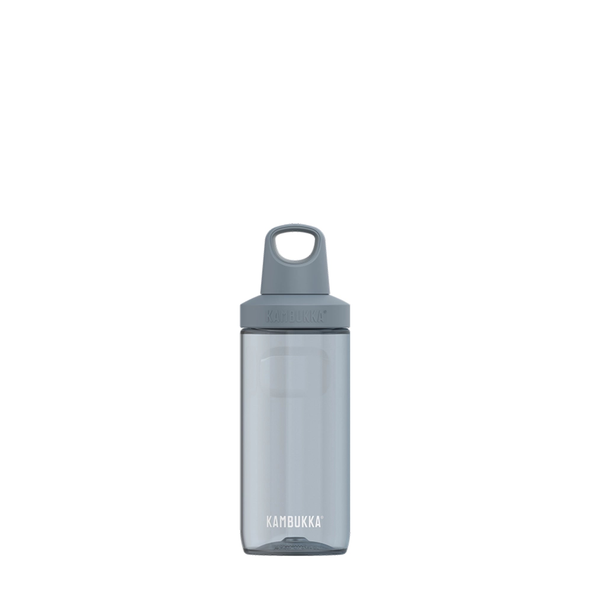 Kambukka Reno Grey 500 ml – lekka butelka tritanowa, 100% szczelna, szeroki wlew, uchwyt pętelka, bez BPA, odporna na zapachy i promienie UV, kolor: szary