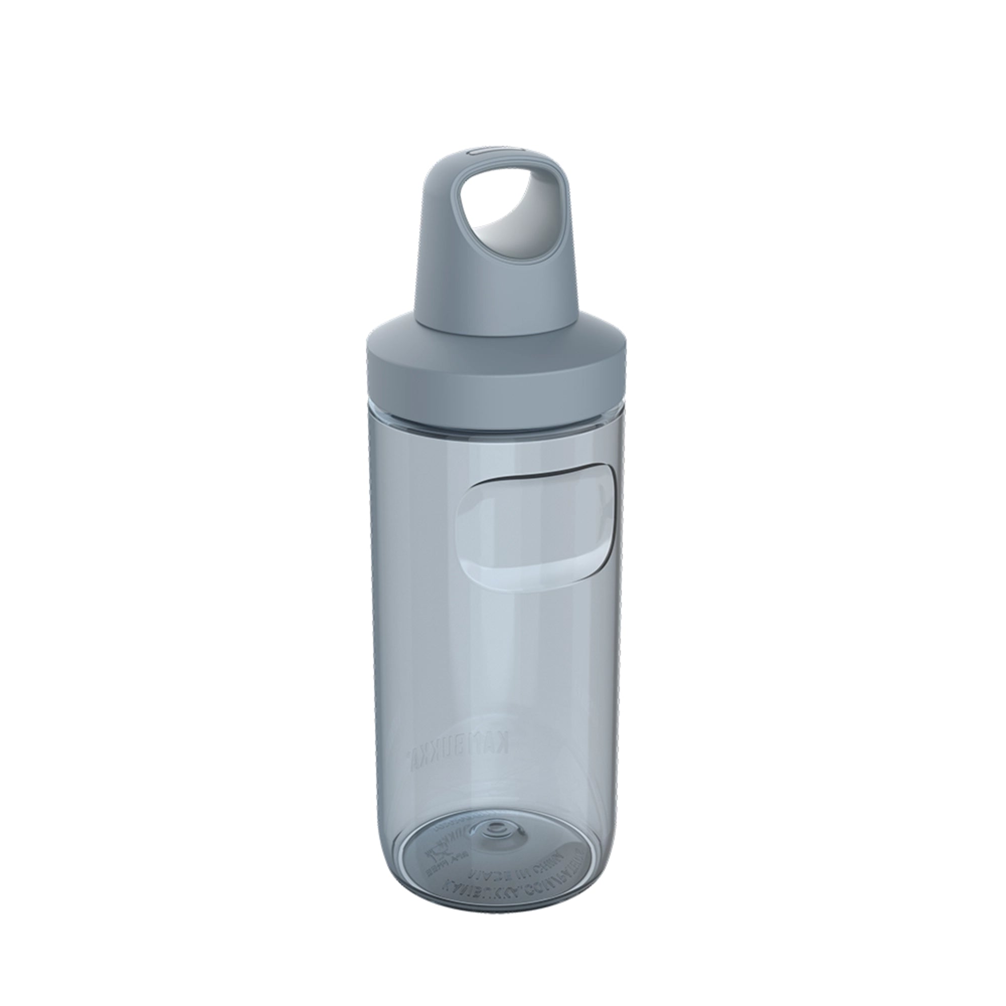 Kambukka Reno Grey 500 ml – lekka butelka tritanowa, 100% szczelna, szeroki wlew, uchwyt pętelka, bez BPA, odporna na zapachy i promienie UV, kolor: szary