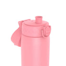 Butelka termiczna ION8 SLIM Rose Bloom - 500 ml, na ciepłe i zimne napoje, szczelna, ustnik pod nakrętką, stal nierdzewna, kolor: różowy