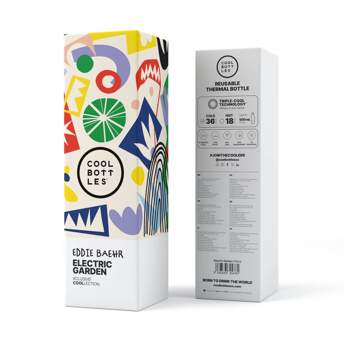 Butelka termiczna Cool Bottles Xclusive Electric Garden– szczelna, ekologiczna, długo trzyma temperaturę