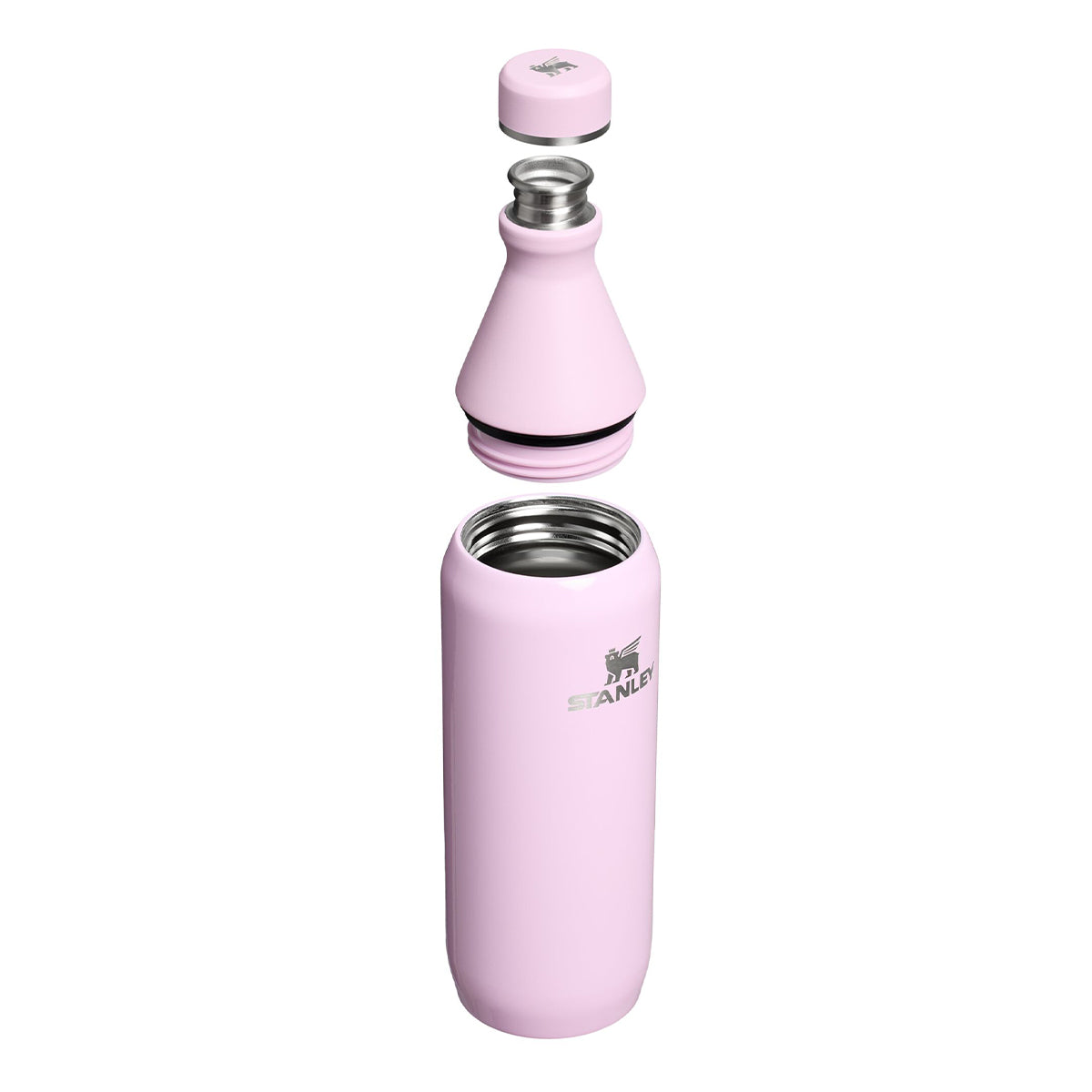 Termiczna różowa butelka Stanley All Day Slim 600 ml  – stylowa, szczelna i ekologiczna
