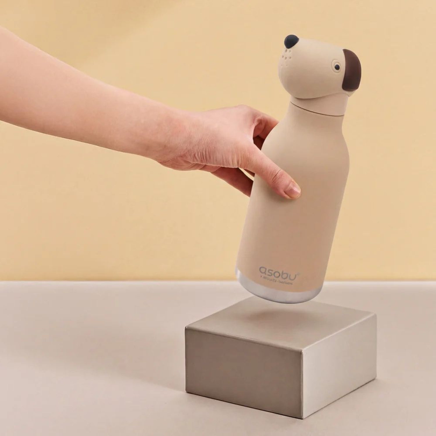 Asobu Bestie Bottle Beige Dog – bidon termiczny ze stali nierdzewnej dla dziecka