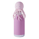 Asobu Bestie Bottle – różowa butelka termiczna 460 ml dla dzieci, uroczy wzór ośmiornicy, słomka, stal nierdzewna, izolacja termiczna.