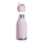 Asobu Bestie Bottle – różowa butelka termiczna 460 ml dla dzieci, uroczy wzór jednorożca, słomka, stal nierdzewna, izolacja termiczna.
