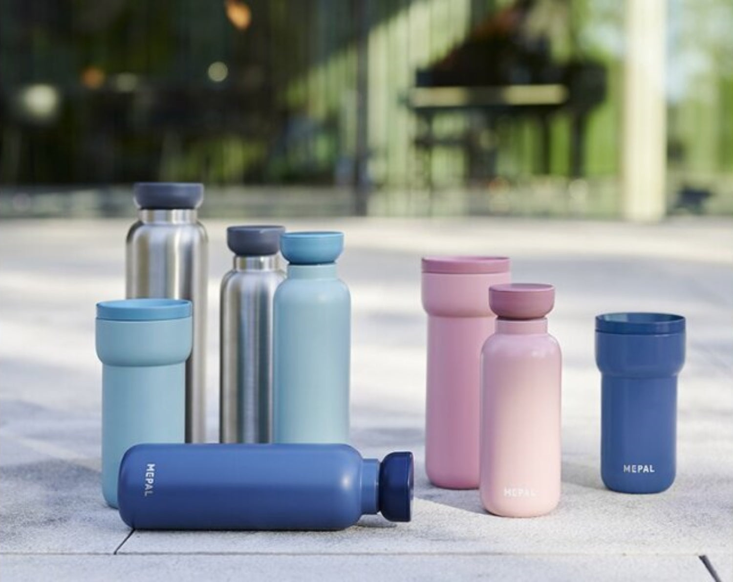 Butelka termiczna Mepal Ellipse 900 ml – szeroki wlew, szczelna, ergonomiczna, kolor: stal matowa