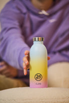 Butelka termiczna 24Bottles CLIMA– izolacja próżniowa, bez BPA, idealna do gorących i zimnych napojów, wzór: aurora