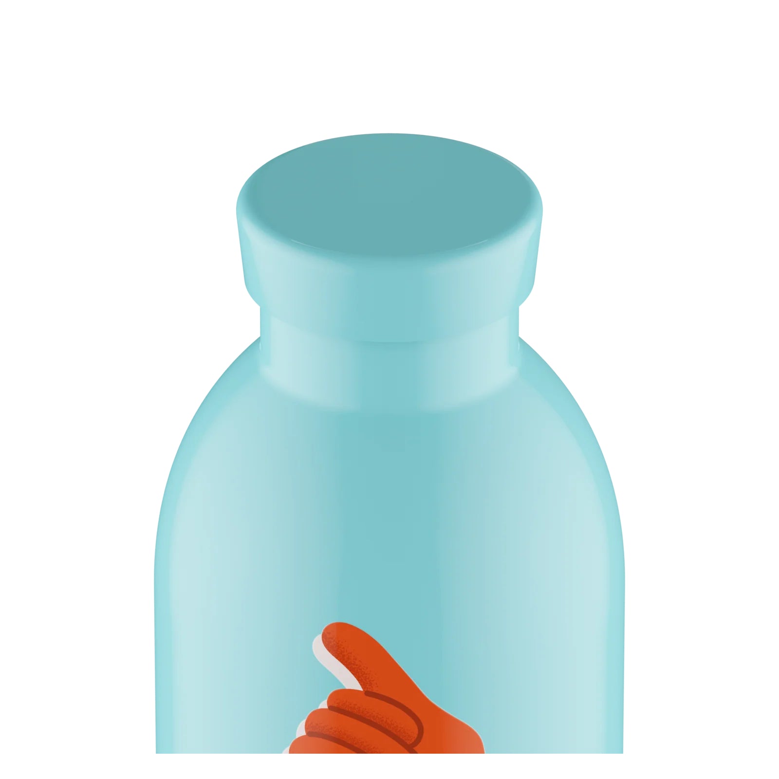 Butelka termiczna 24Bottles CLIMA 500 ml Hey! Blue – izolacja próżniowa, bez BPA, idealna do gorących i zimnych napojów, kolor: niebieski