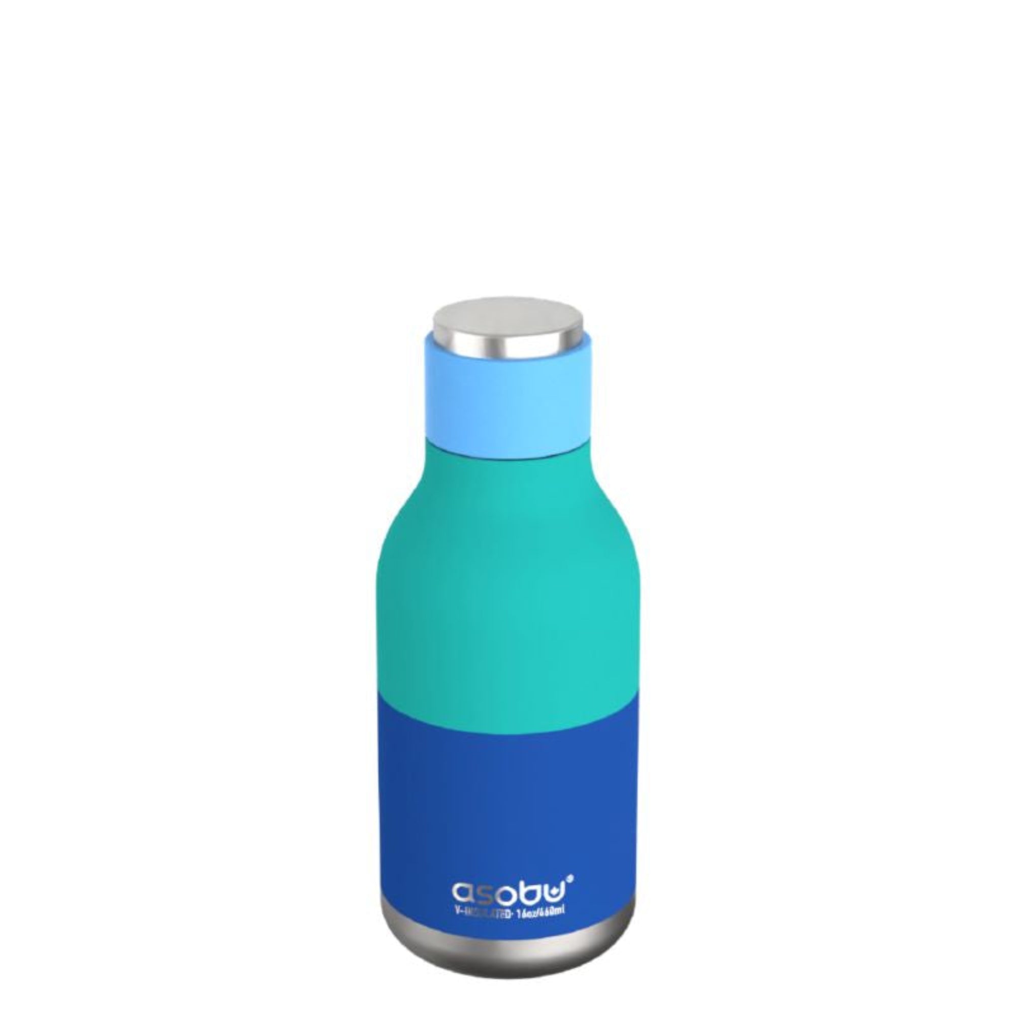 ASOBU Urban Pastel Blue – stylowa butelka termiczna, 24 h chłodu, trwała i bez BPA, idealna do miasta