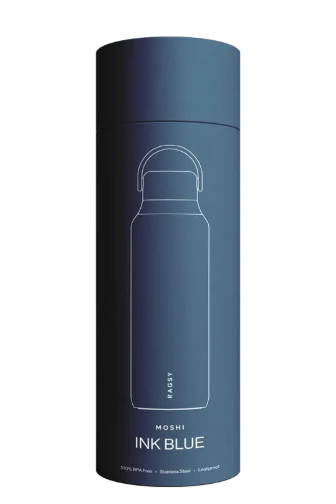 Ragsy Moshi Ink Blue 600 ml – szczelny termos z ceramicznym środkiem