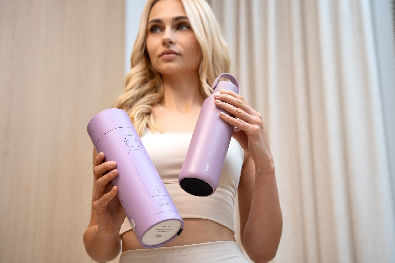 Ragsy Moshi Lilac 600 ml – szczelny fioletowy termos z wkładem ceramicznym
