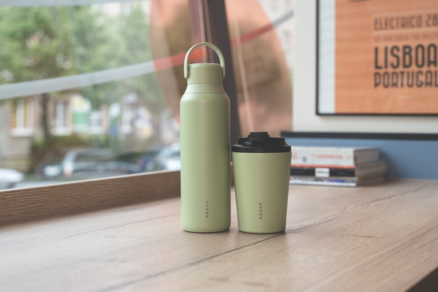 Ragsy Moshi 600 ml Sage – ekologiczna butelka termiczna na co dzień