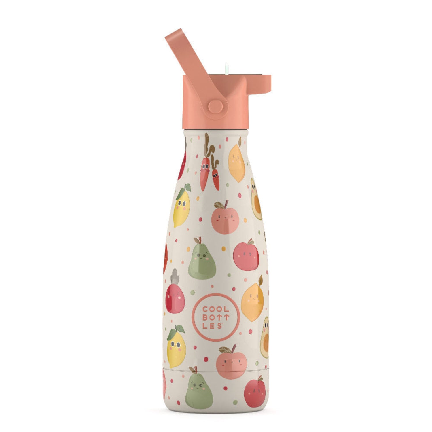 Cool Bottles Kids Fruid Salad – termiczna butelka dla dzieci, z ustnikiem, bez BPA, wzór: owoce