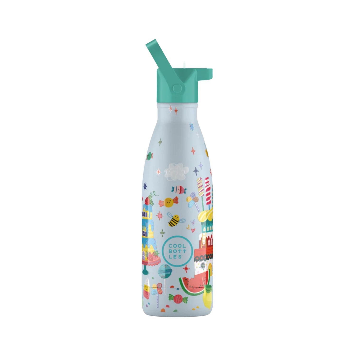 Cool Bottles Kids Candy Land – termiczna butelka dla dzieci, z ustnikiem, bez BPA, wzór: słodycze