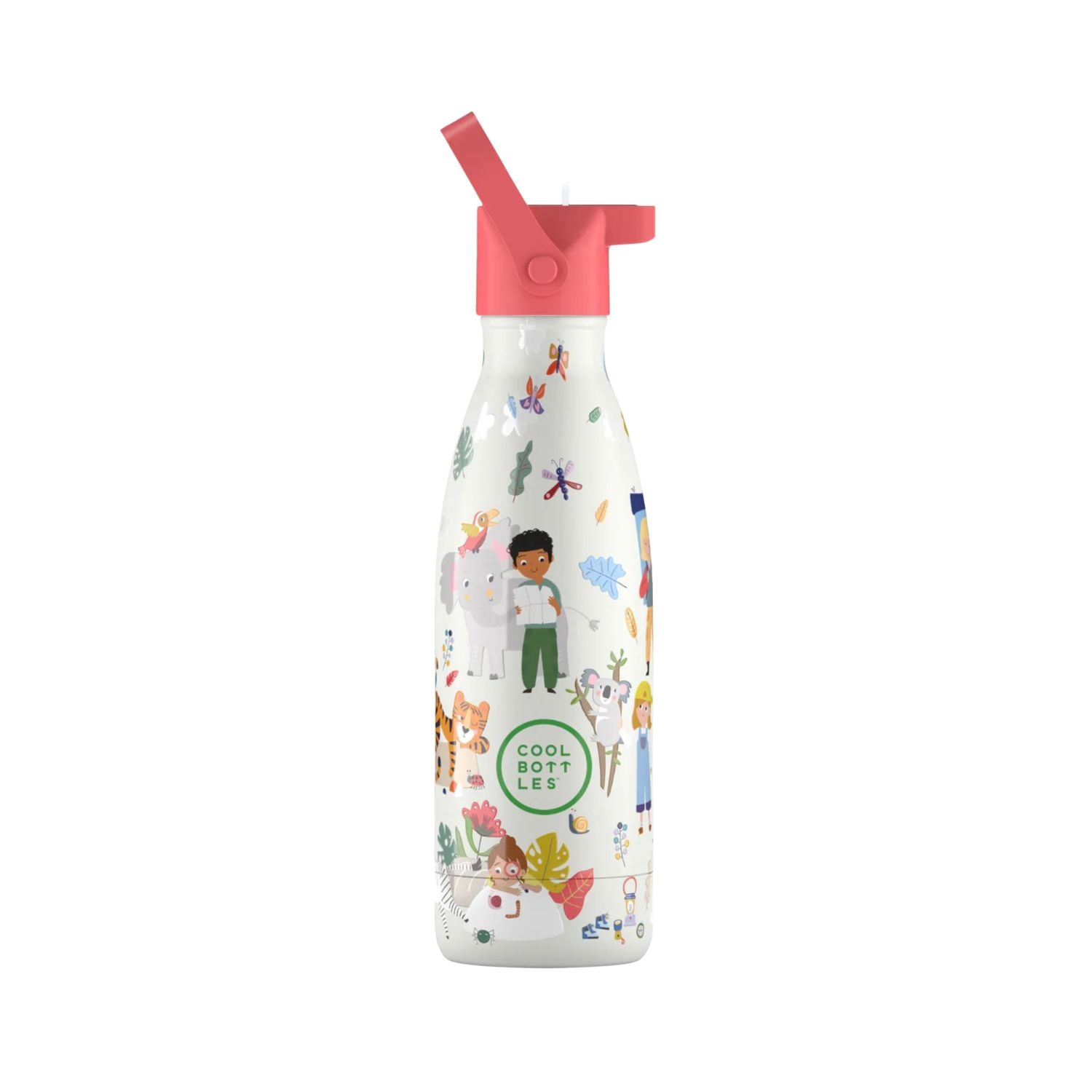 Cool Bottles Kids Curious Explorers – termiczna butelka dla dzieci, z ustnikiem, bez BPA, wzór: odkrywcy