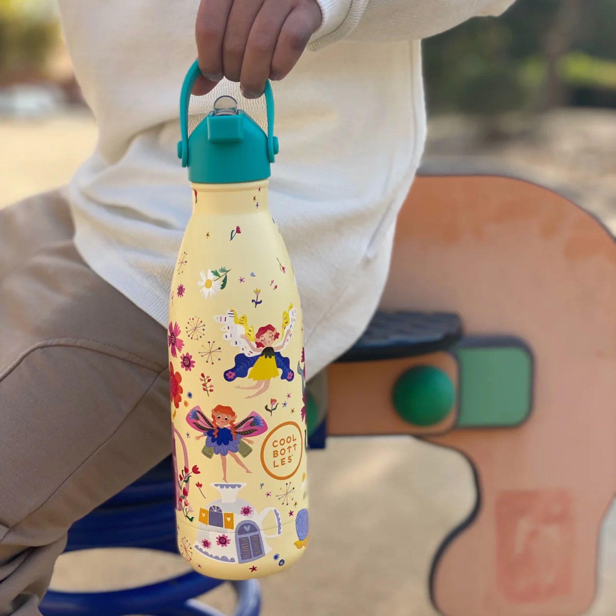 Cool Bottles Kids Magical Fairies – termiczna butelka dla dzieci, z ustnikiem, bez BPA, wzór: wróżki