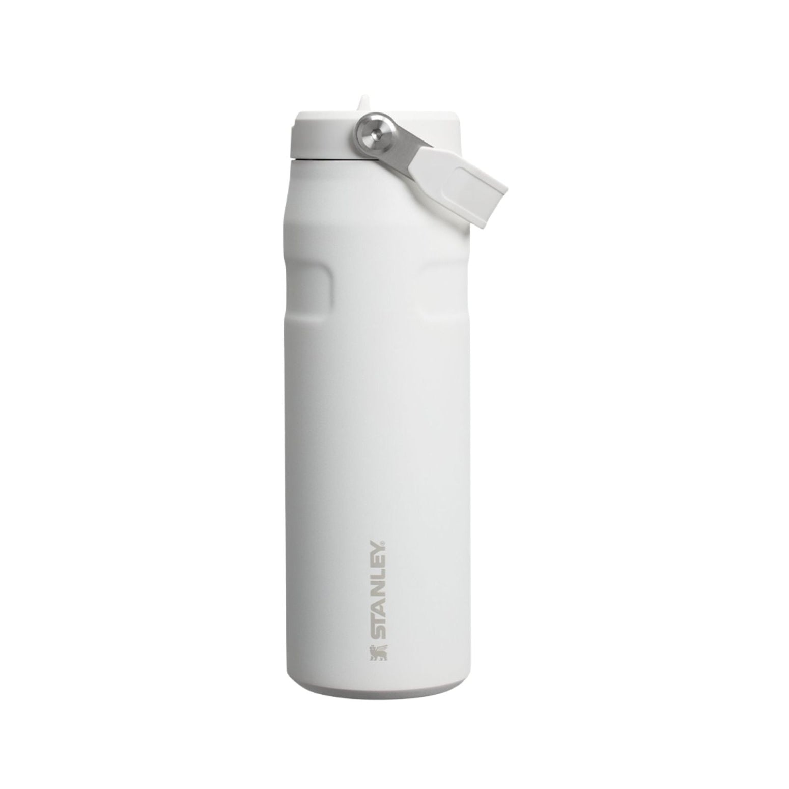 Biała butelka termiczna Stanley IceFlow™ Flip Straw 0,7 l Frost