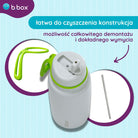 Butelka termiczna z ustnikiem B.BOX – potrójna izolacja, ustnik i wygodny uchwyt, kolor: limonkowy