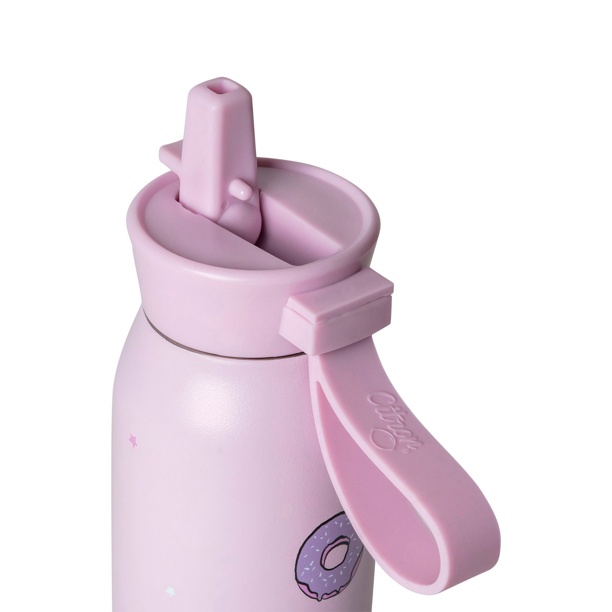 Citron butelka Stormy Unicorn 350 ml dziecięca, termiczna, stal nierdzewna, szczelna, z elastyczną słomką