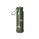 Citron zielona butelka Tiger 350 ml dziecięca, termiczna, stal nierdzewna, szczelna, z elastyczną słomką