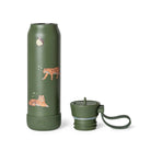 Citron zielona butelka Tiger 350 ml dziecięca, termiczna, stal nierdzewna, szczelna, z elastyczną słomką