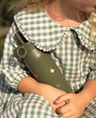 Citron butelka Tiger 500 ml dziecięca, termiczna, zielona, stal nierdzewna, szczelna, z elastyczną słomką