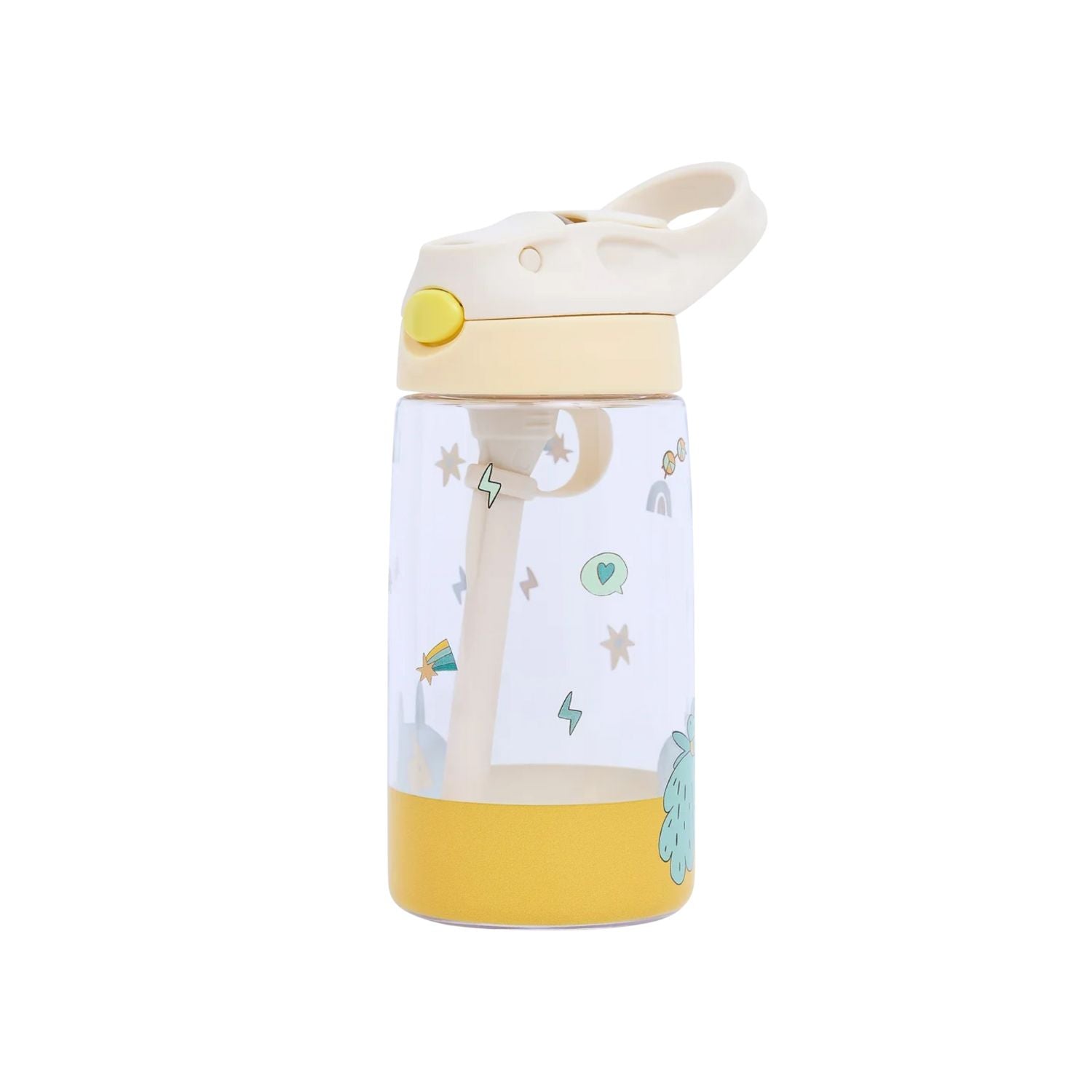 The Cotton Cloud Funky Dogs 480 ml – bidon dla dzieci, odporny na upadki, lekki i wygodny w użyciu, wzór: pieski
