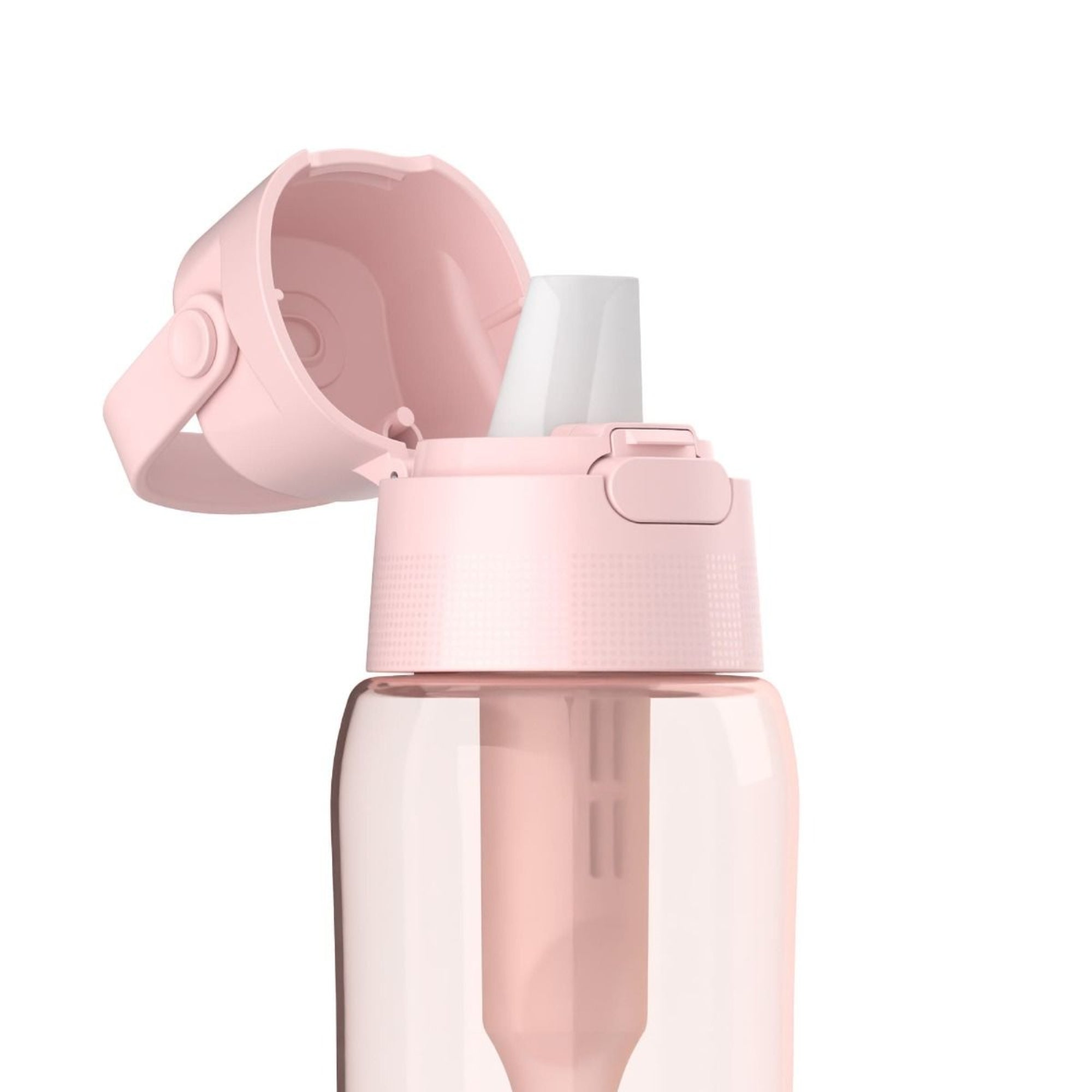 Dafi Solid Baby Pink 700 ml – różowa butelka z tritanu z uchwytem