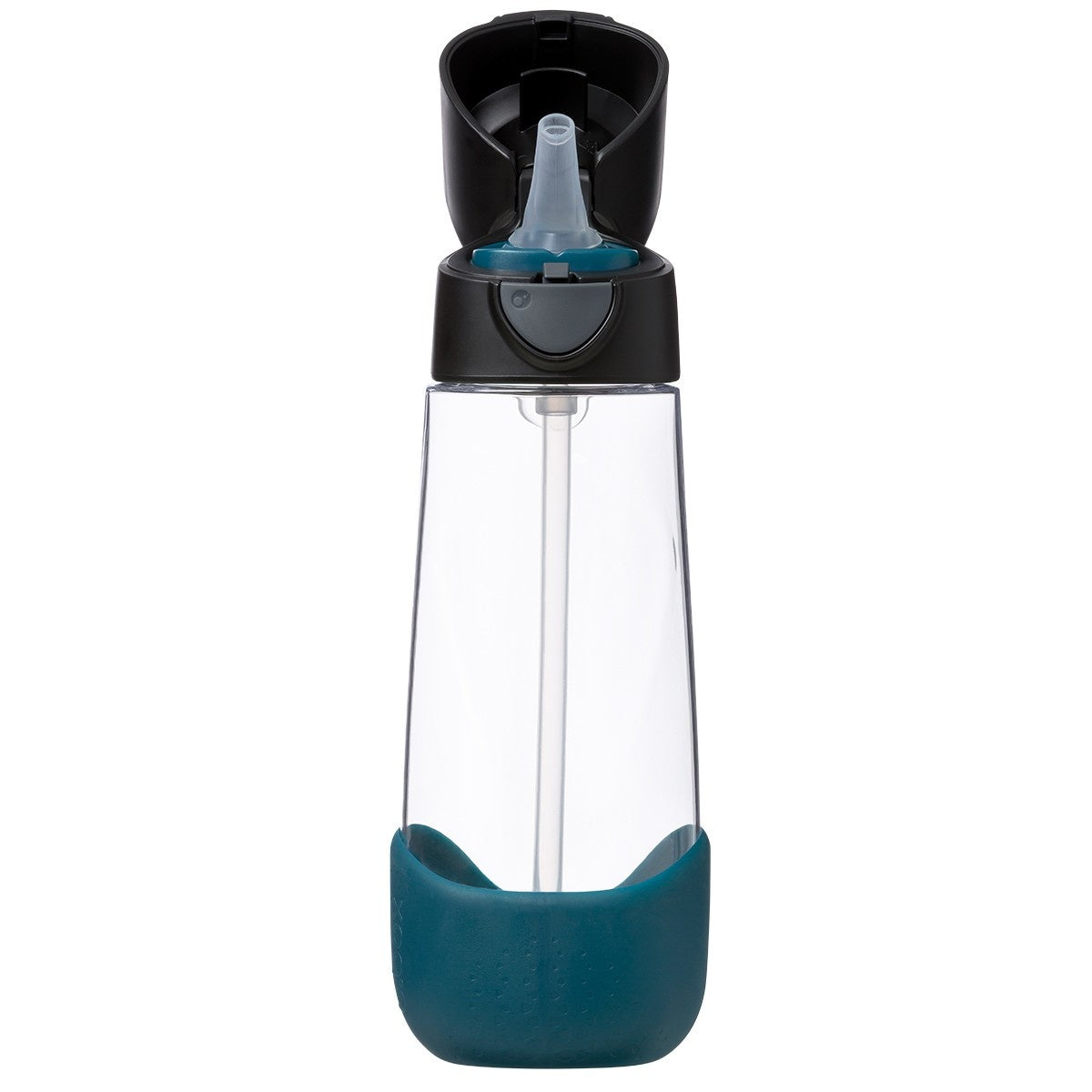 Czarna butelka z tritanu b.box 600 ml Night Vision z klapką na przycisk