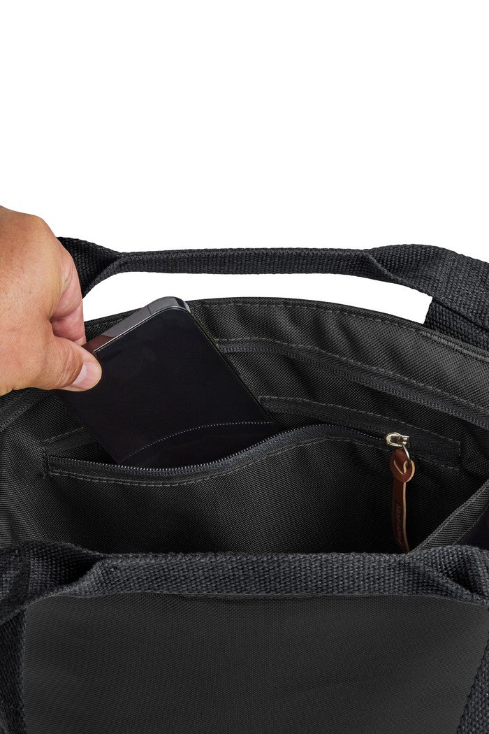 Black+Blum Insulated Tote Bag – czarna torba termiczna na lunch i przekąski, zapinana na zamek, pojemna i elegancka