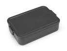 Lunchbox Brabantia Make & Take 2 L z przegródkami i dodatkowymi pojemnikami, szczelny, nadaje się do mikrofalówki, zamrażarki i zmywarki, ekologiczny, kolor: czarny