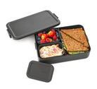 Lunchbox Brabantia Make & Take 2 L z przegródkami i dodatkowymi pojemnikami, szczelny, nadaje się do mikrofalówki, zamrażarki i zmywarki, ekologiczny, kolor: czarny