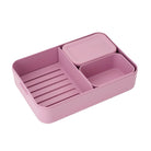 Lunchbox Brabantia Make & Take Lilac Pink 2 L z przegródkami i dodatkowymi pojemnikami, szczelny, nadaje się do mikrofalówki, zamrażarki i zmywarki, ekologiczny, kolor: różowy