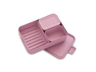 Lunchbox Brabantia Make & Take Lilac Pink 2 L z przegródkami i dodatkowymi pojemnikami, szczelny, nadaje się do mikrofalówki, zamrażarki i zmywarki, ekologiczny, kolor: różowy