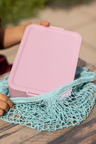 Lunchbox Brabantia Make & Take Lilac Pink 2 L z przegródkami i dodatkowymi pojemnikami, szczelny, nadaje się do mikrofalówki, zamrażarki i zmywarki, ekologiczny, kolor: różowy